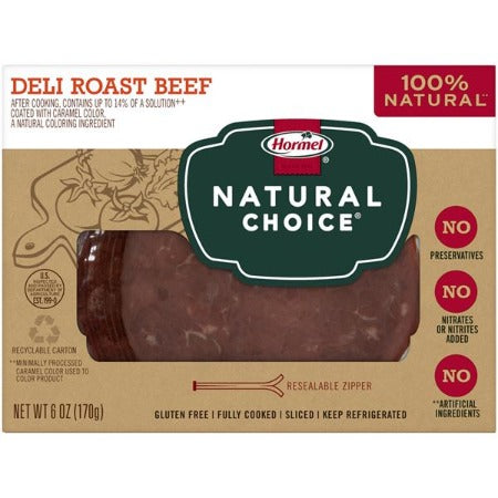 Hormel Natural Choice Roast Beef, 12 x 6 oz