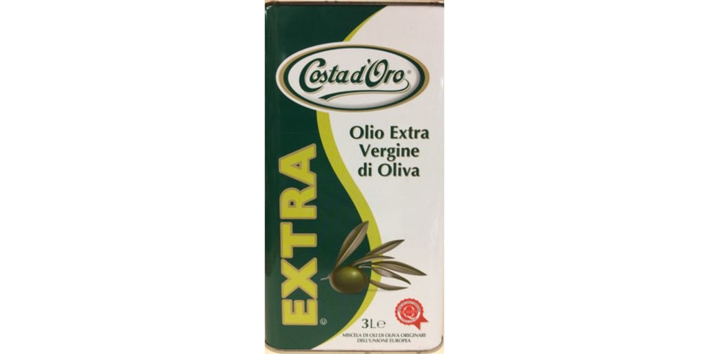 Costa D'Oro Extra Virgin Olive Oil, 4 x 3 L