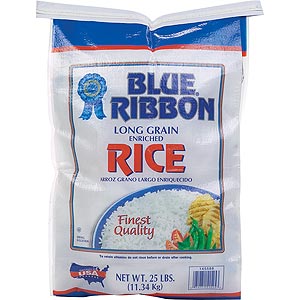 Blue Ribbon Long Grain Enriched, 25 lb