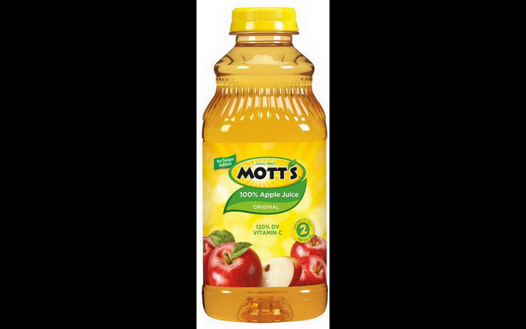 Mott's 100% Original Apple Juice Bottles, 12 x 32 oz