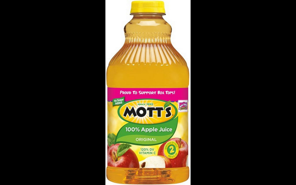 Mott's 100% Original Apple Juice Bottles, 12 x 64 oz