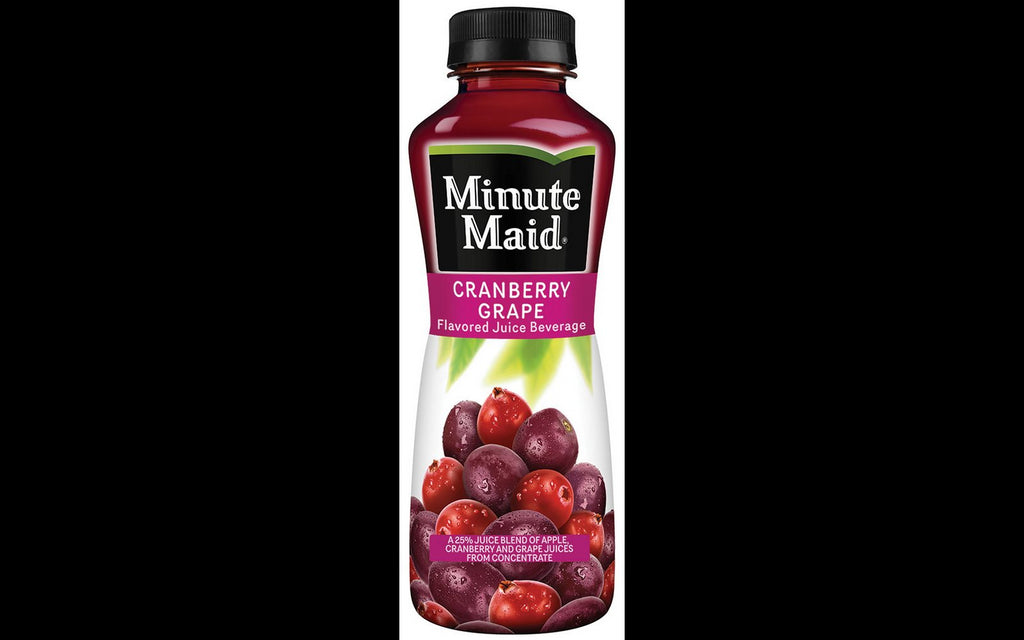 Minute Maid Cranberry Grape Juice Bottles, 12 x 12 oz