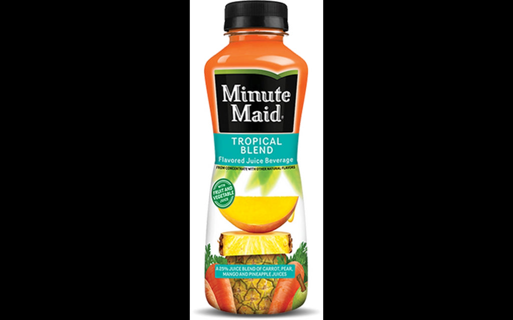 Minute Maid Tropical Blend Fruit Juice Bottles, 12 x 12 oz