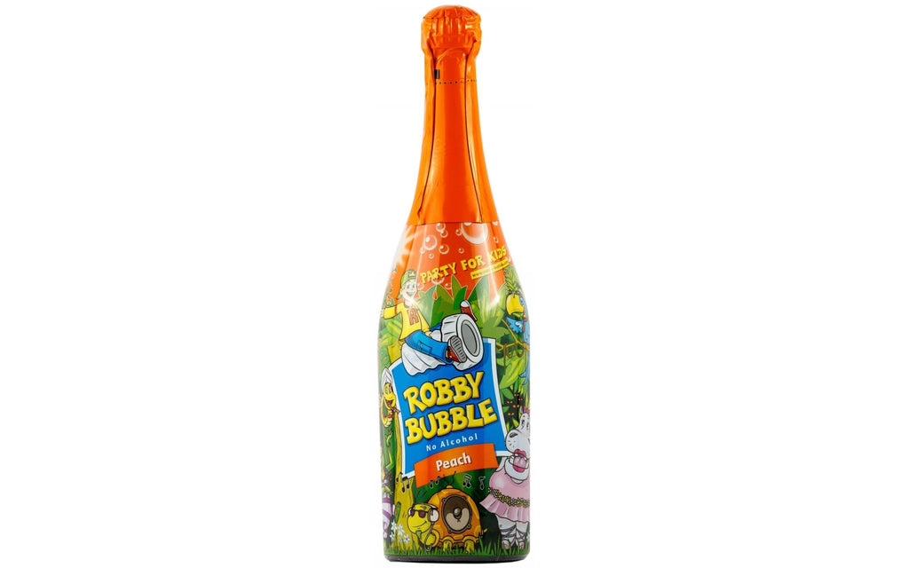 Robby Bubble Non-Alcoholic Sparkling Drink, Peach, 750 ml