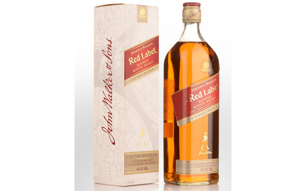 Johnnie Walker Red Label Whisky, 12 x 1 L