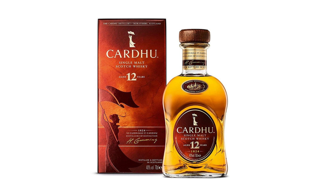 Cardhu Single Malt Scotch Old Whisky, 12 Years (5000267102573), 12 x 700 ml