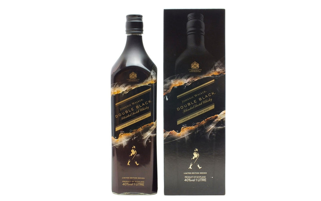 Johnnie Walker Double Black Whisky, 12 x 1 L