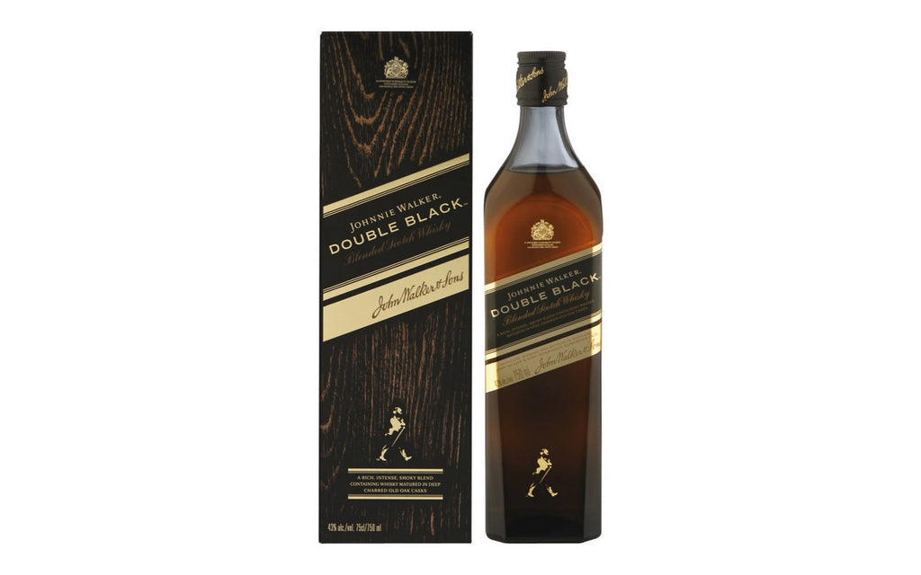 Johnnie Walker Double Black Blended Scotch Whisky, 12 x 750 ml