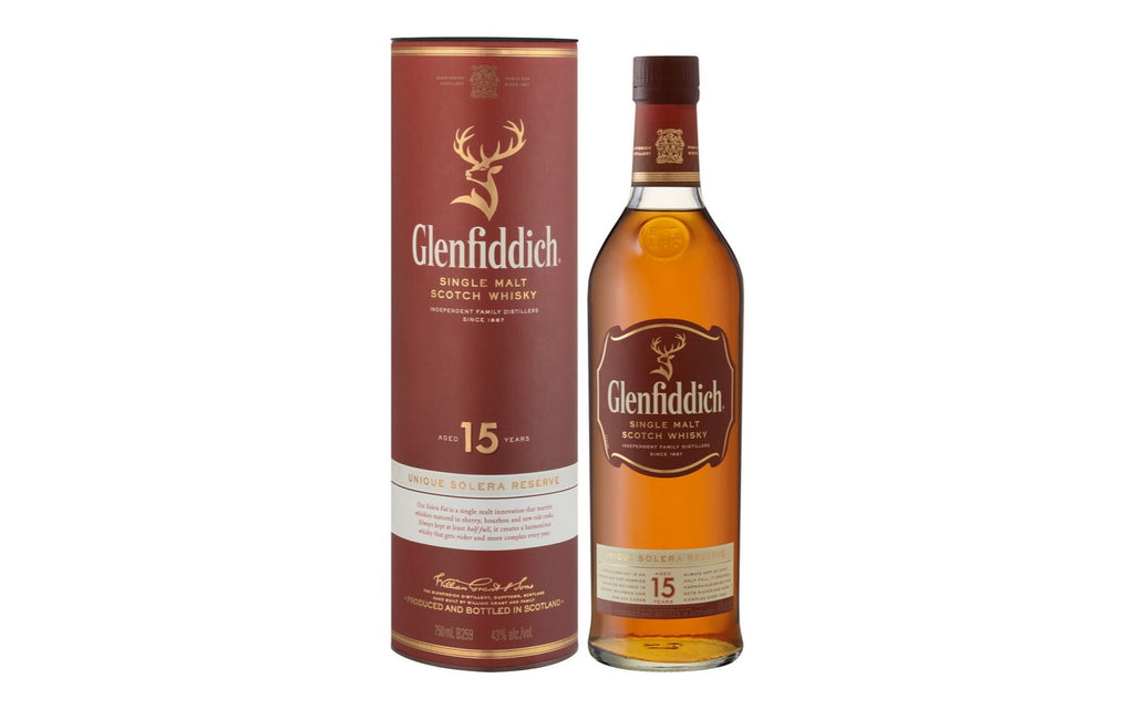Glenfiddich Single Malt Scotch Whisky, 15 Years, 12 x 750 ml