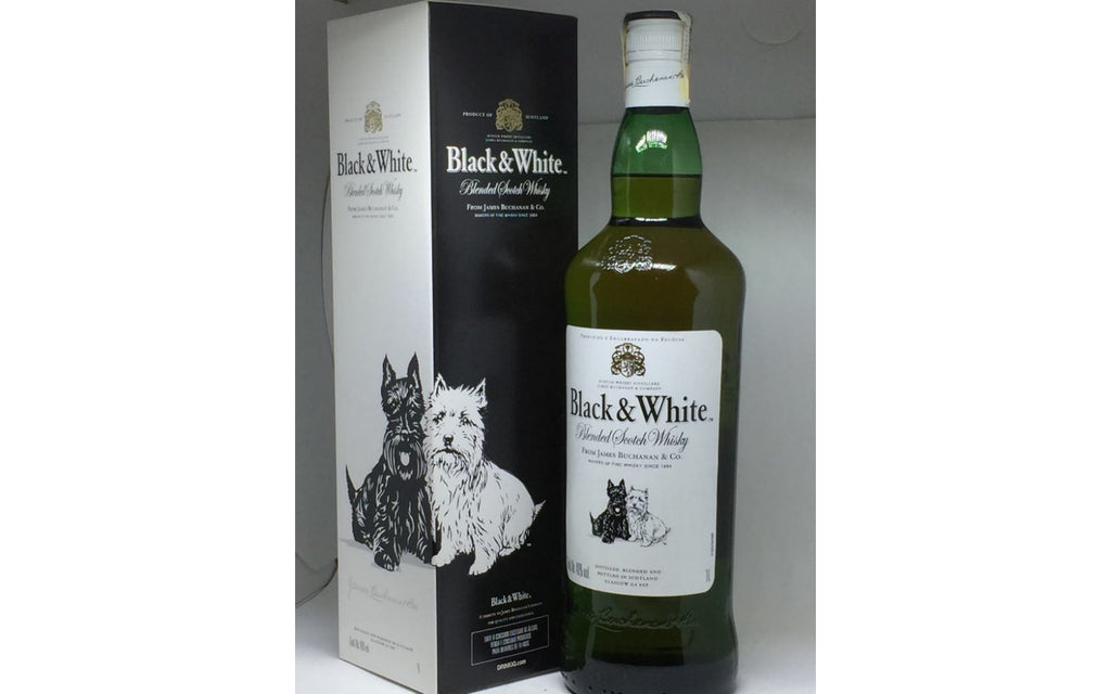 Black & White Scotch Whisky, 12 x 1 L