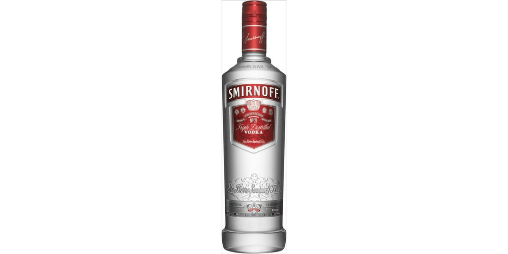 Smirnoff No 21 Triple Distilled Vodka, 40% Alc/Vol, 12 x 1 L