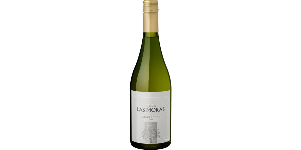 Finca Las Moras Chardonnay Dry White Wine, Argentina, 12 x 750 ml