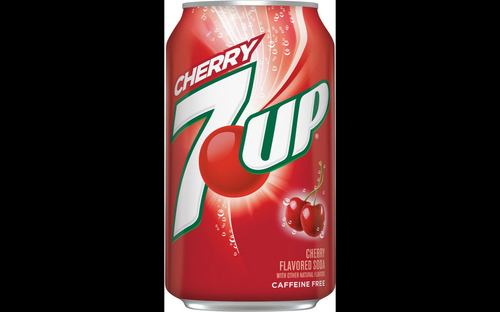 7UP Cherry Soda Cans, 12 x 12 oz