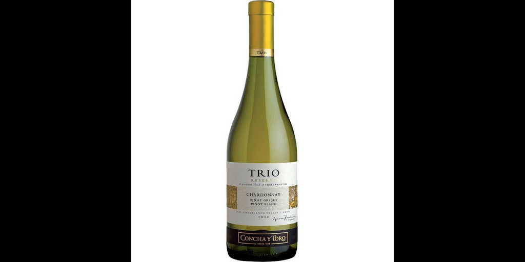 Trio Reserva Chardonnay, Pinot Grigio, Pinot Blanc White Wine, 12 x 750 ml