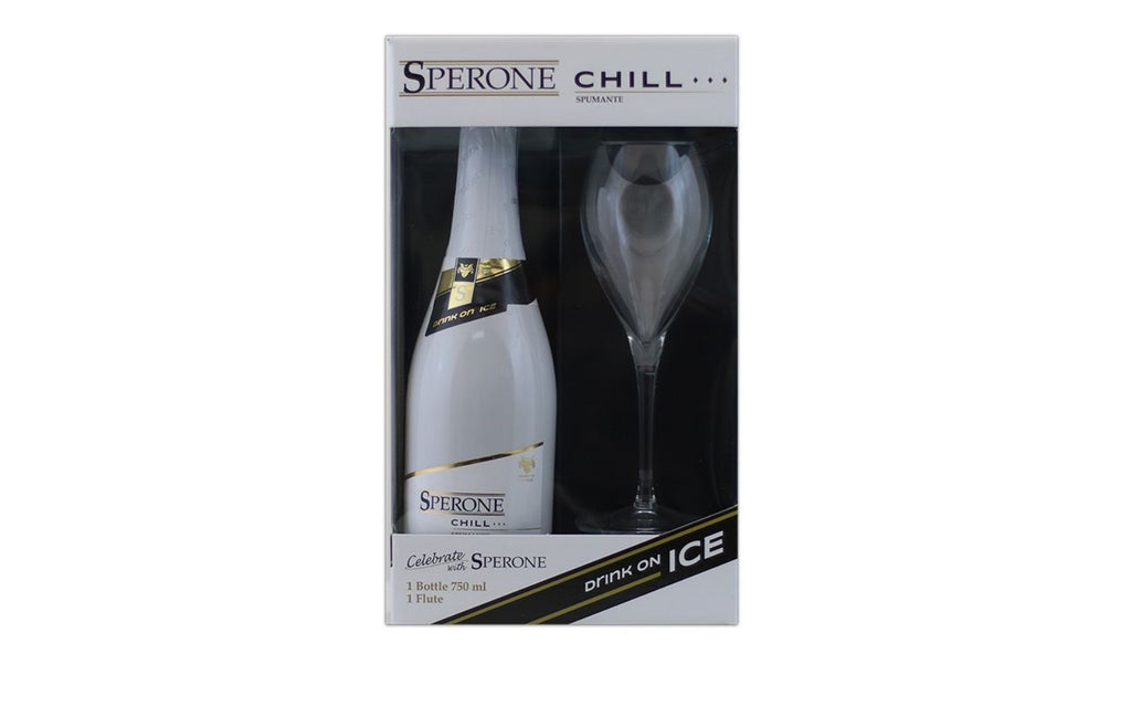 Sperone Chill White Sparkling Wine & Glass Pack, 750 ml