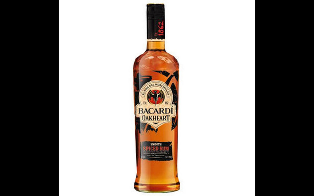 Bacardi Oakheart Spiced Rum, 12 x 750 ml