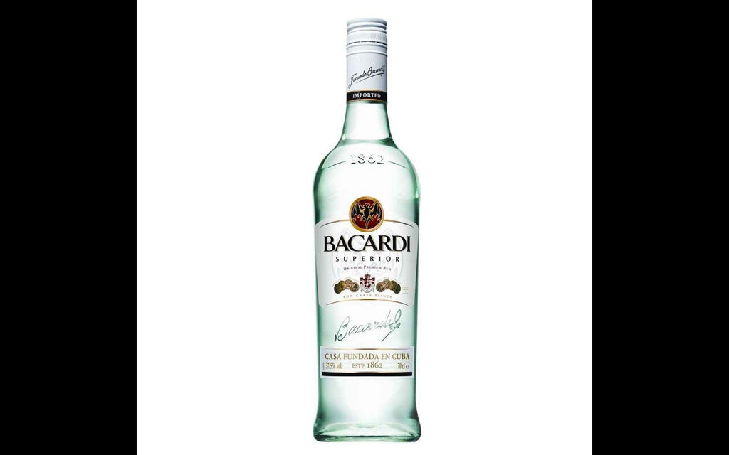 Bacardi Superior Rum, 12 x 750 ml
