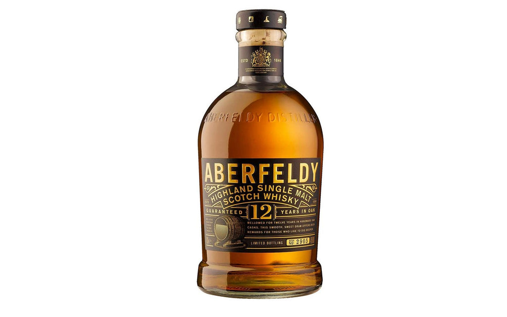 Aberfeldy Highland Single Malt Scotch Whisky, 12 Years, 12 x 750 ml