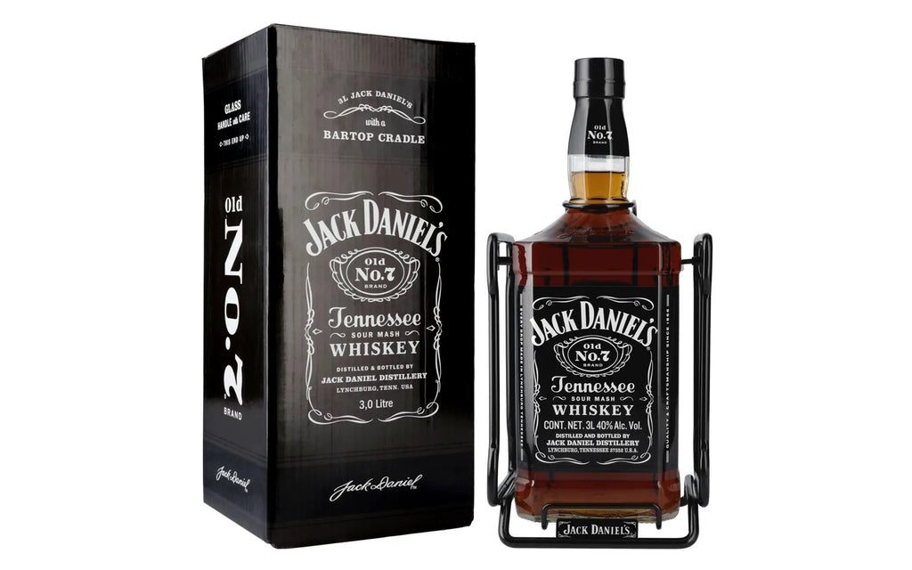 Jack Daniels Black Label Whisky, 12 x 1 L