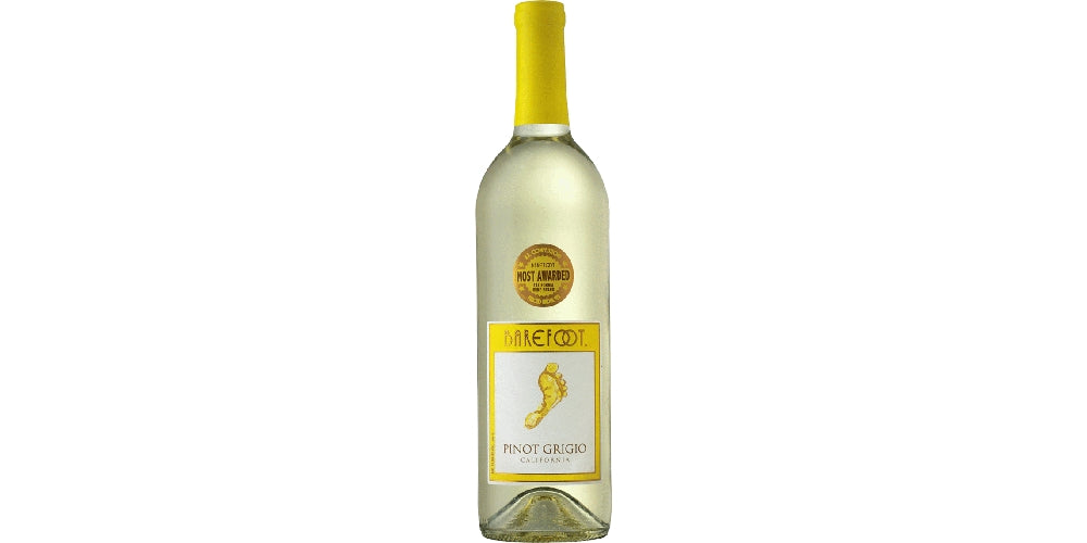 Barefoot Pinot Grigio White Wine, 12 x 750 ml