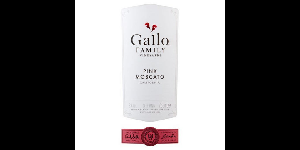 Gallo Family Vineyards Pink Moscato Rose Wine, 12 x 750 ml