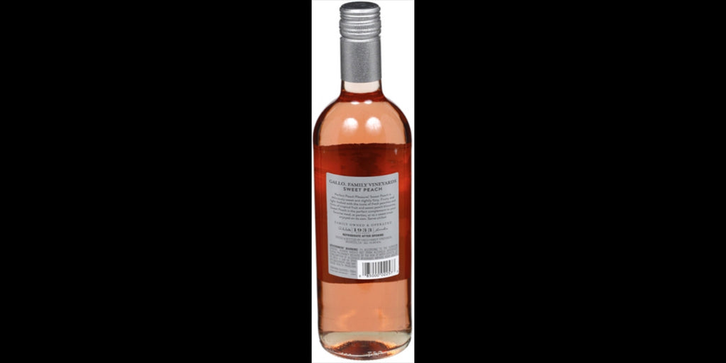 Gallo Family Vineyards Sweet Peach Rose Wine, 12 x 750 ml