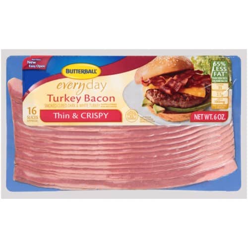 Butterball Turkey Bacon Thin Crispy, 6 oz