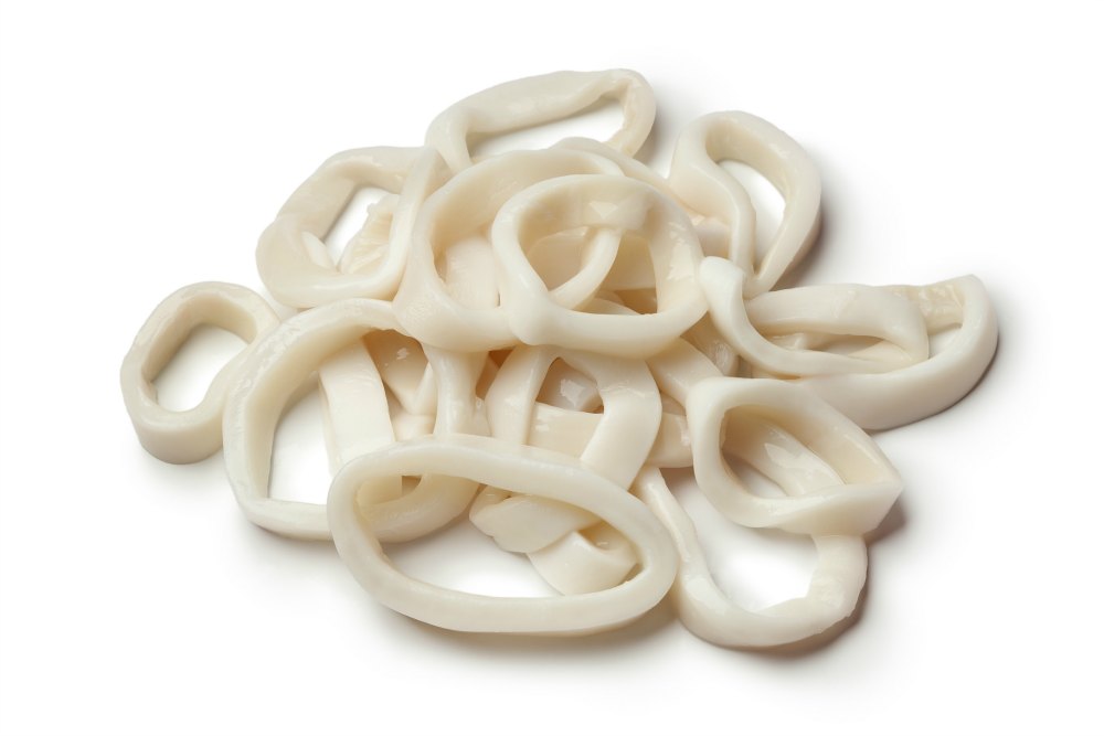 Squid Rings, Naturel, 100% Netto Weight, 1 kg