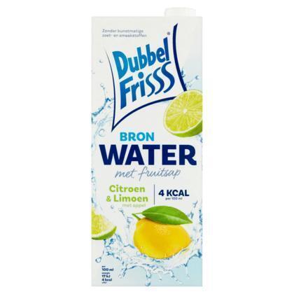 Dubbelfris Citroen Limoen Flavored Water, 1500ml