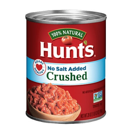 Hunts No Salt Added Crushed, 28 oz