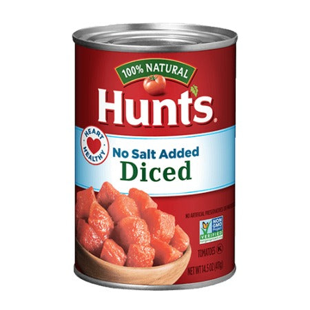 Hunts No Salt Added Diced Tomatoes, 14.5 oz