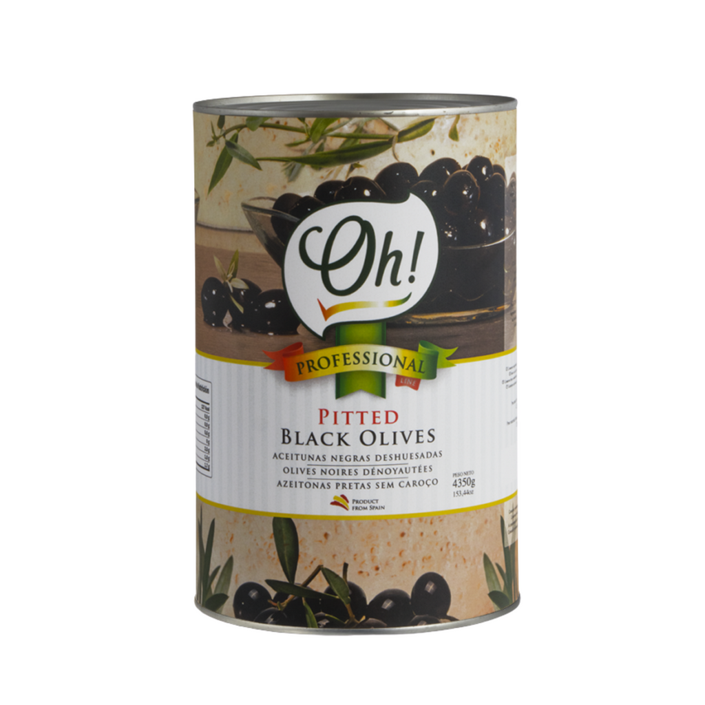 Oh! Pitted Black Olives, 4350 gr