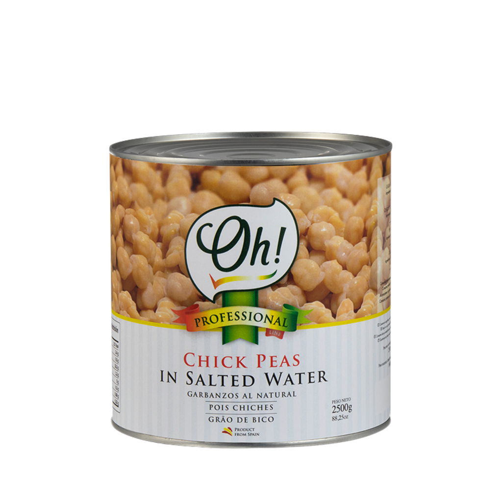 Oh! Chick Peas in Salted Water, 2500 gr