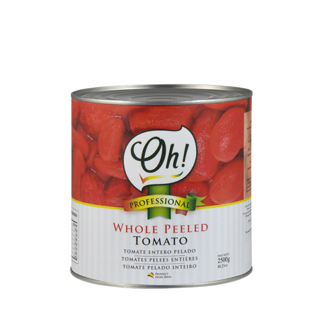 Oh! Whole Peeled Tomato, 2500 gr