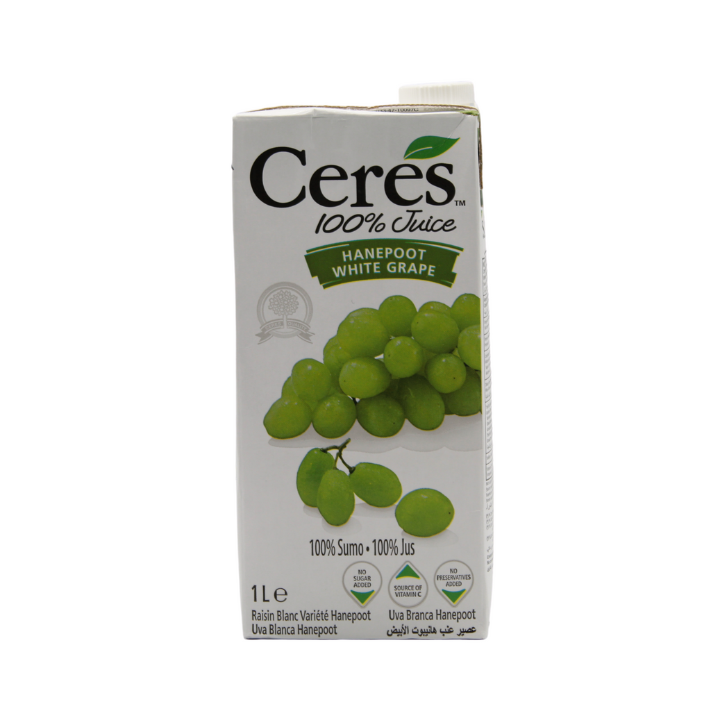 Ceres Hanepoot White Grape Juice, 1 L