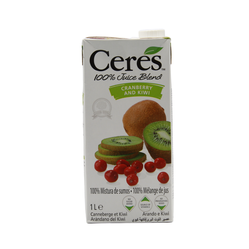 Ceres Cranberry Kiwi Fruit Juice Blend, 1 L