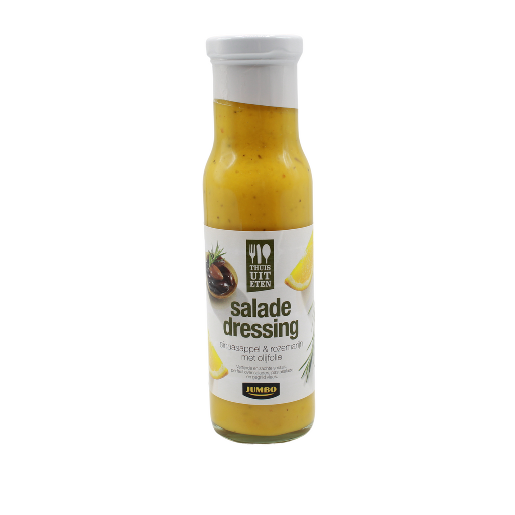Jumbo Thuis Uit Eten Salade Dressing (Sinaasappel & Rozemarijn met Olijfolie), 240 ml