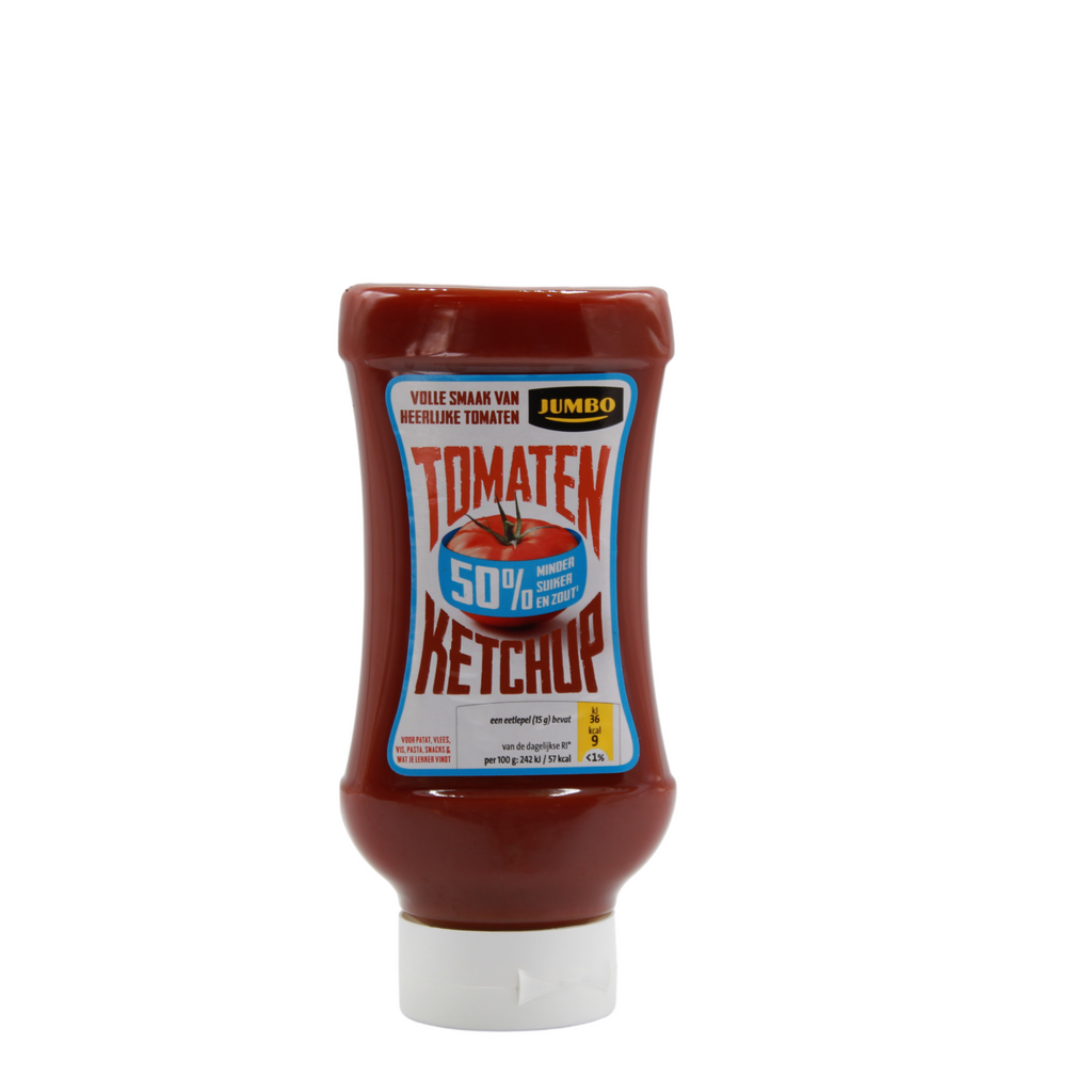 Jumbo Tomaten Ketchup 50 % Minder Suiker en Zout, 500 ml