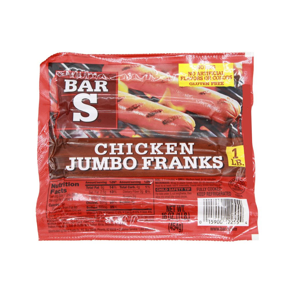 Bar S Chicken Jumbo Franks, 1 lb