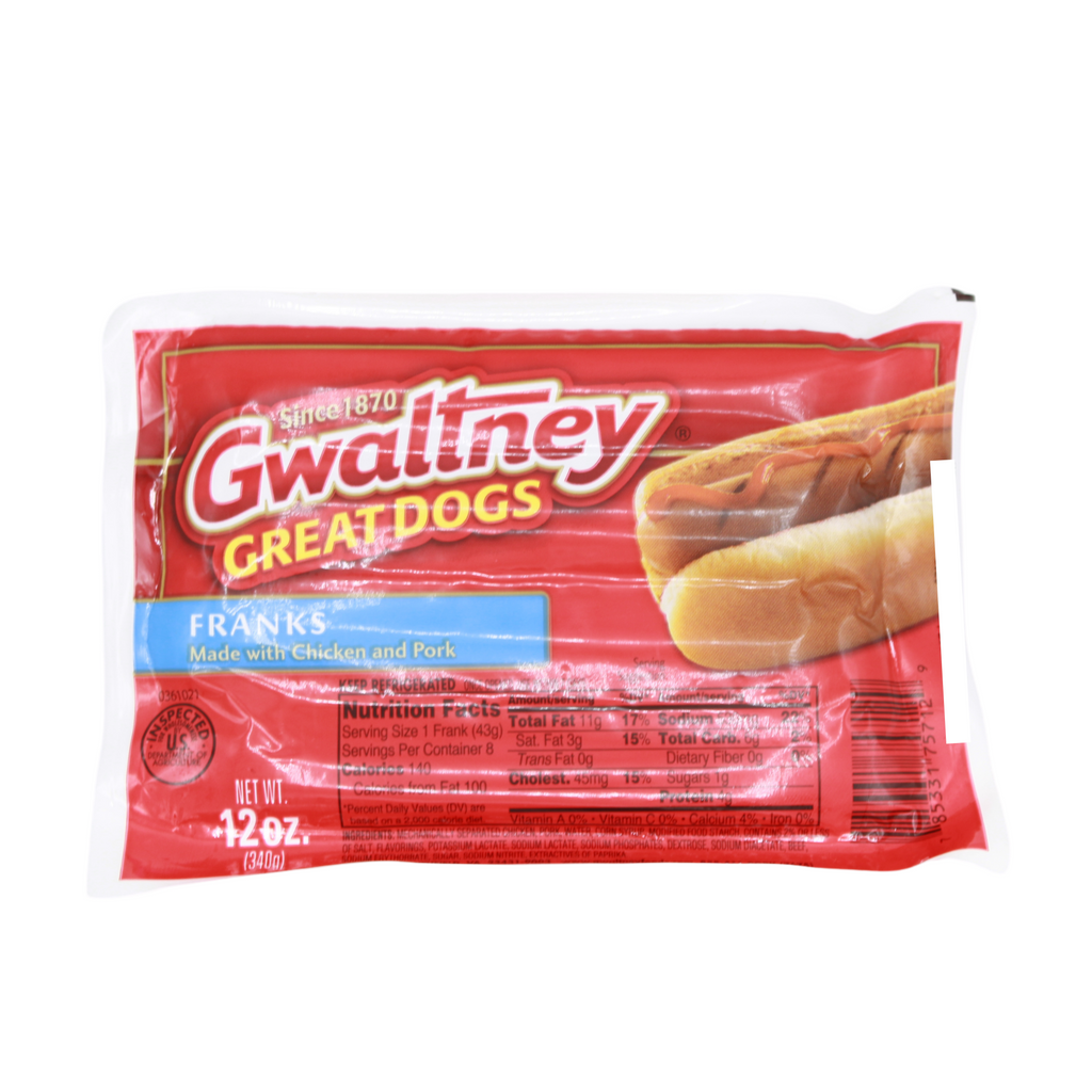 Gwaltney Hot Dogs, Turkey, 3 Pound Family Pack 48 Oz