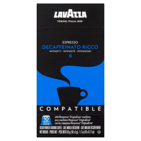 Lavazza NCC Espresso Decaffeinato Ricco Capsules, 10 x 5 gr