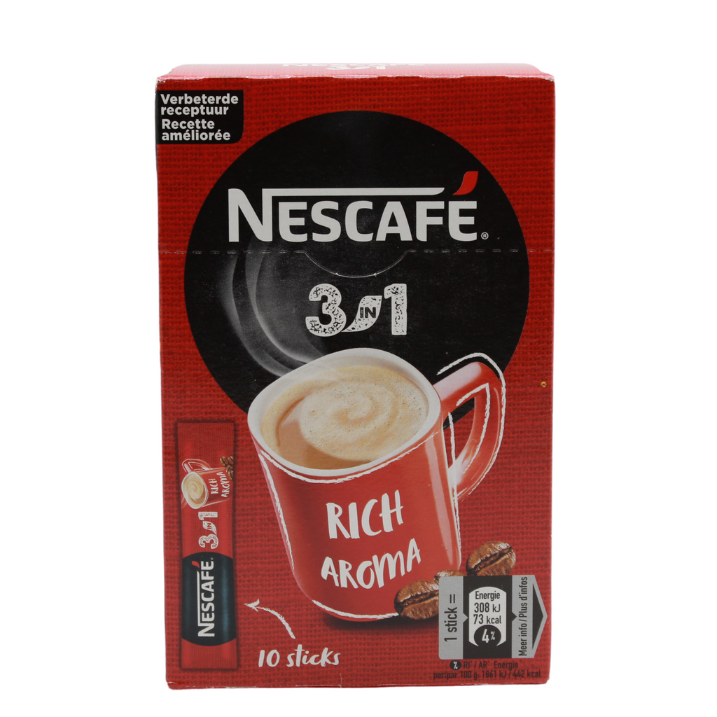 Nescafe 3-in-1 Sticks, 10 x 16.5 gr