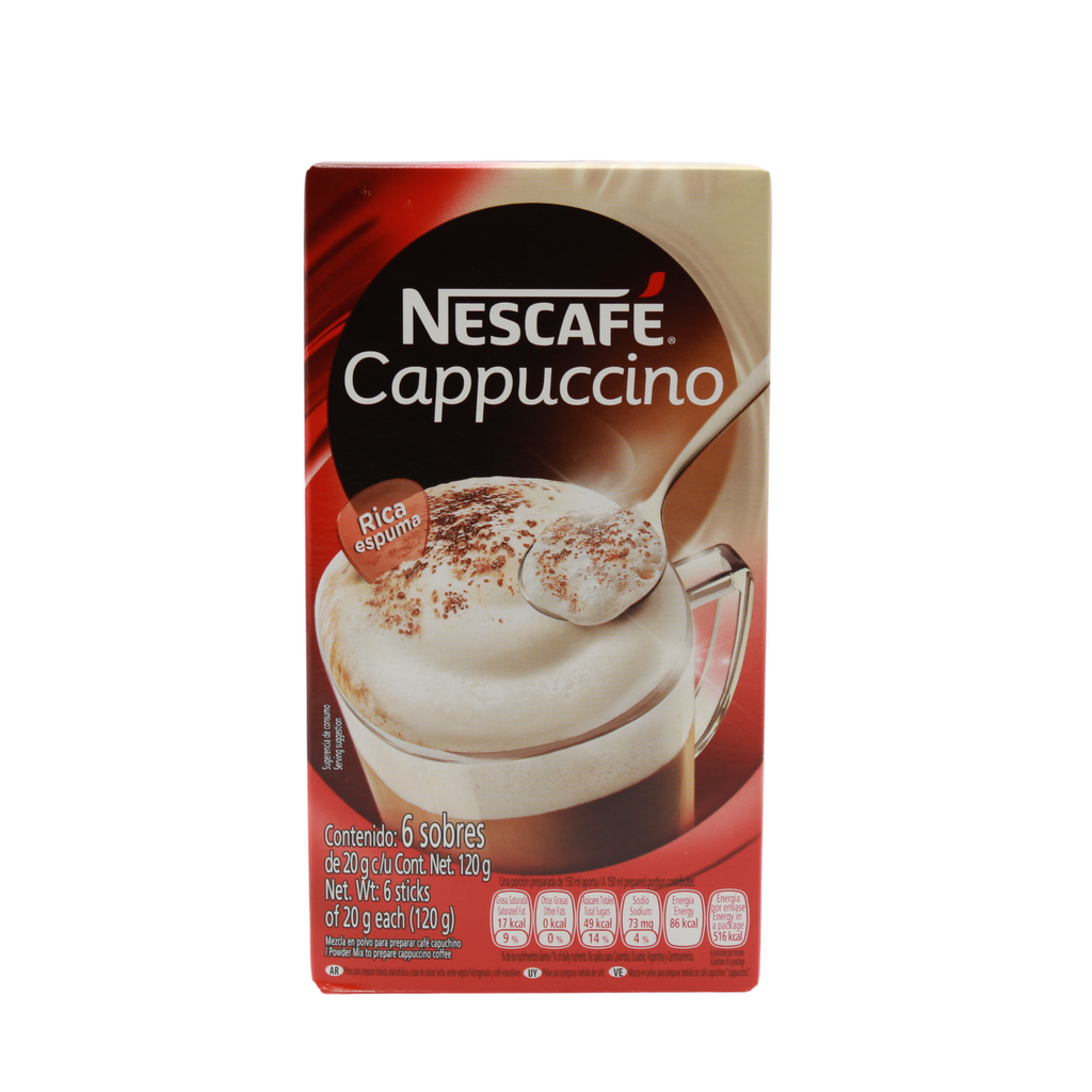 Nescafe Cappuccino Original Sticks, 6 x 20 gr