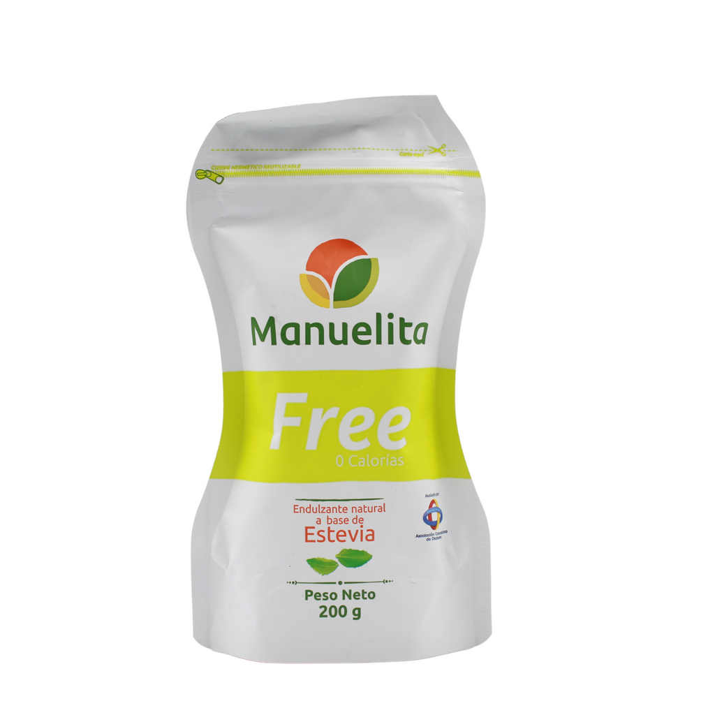 Manuelita Free Endulzante Natural Stevia, 200 gr