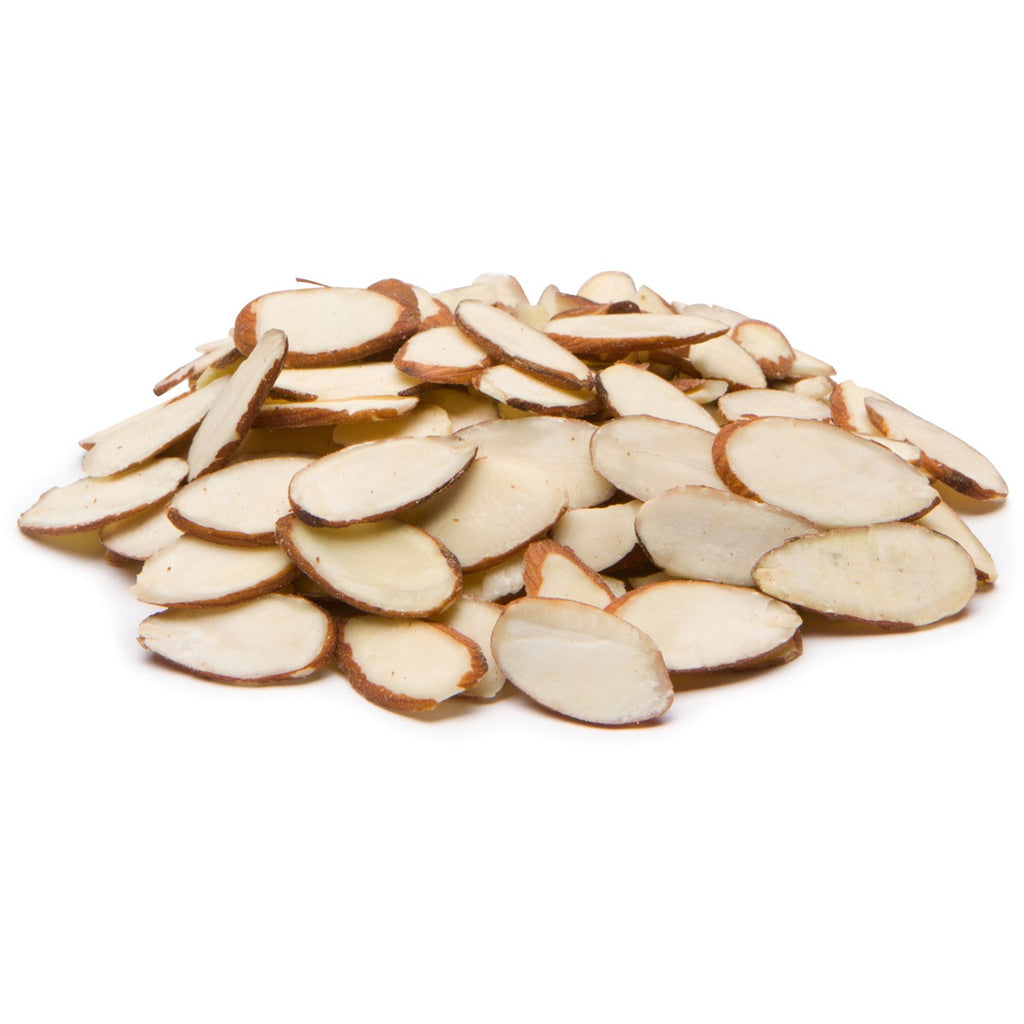 Sliced Natural Almonds, Size 25#, 1 kg