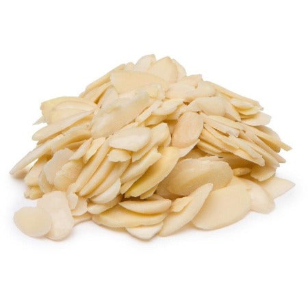 Sliced Blanched Almonds, Size 25#, 1 kg