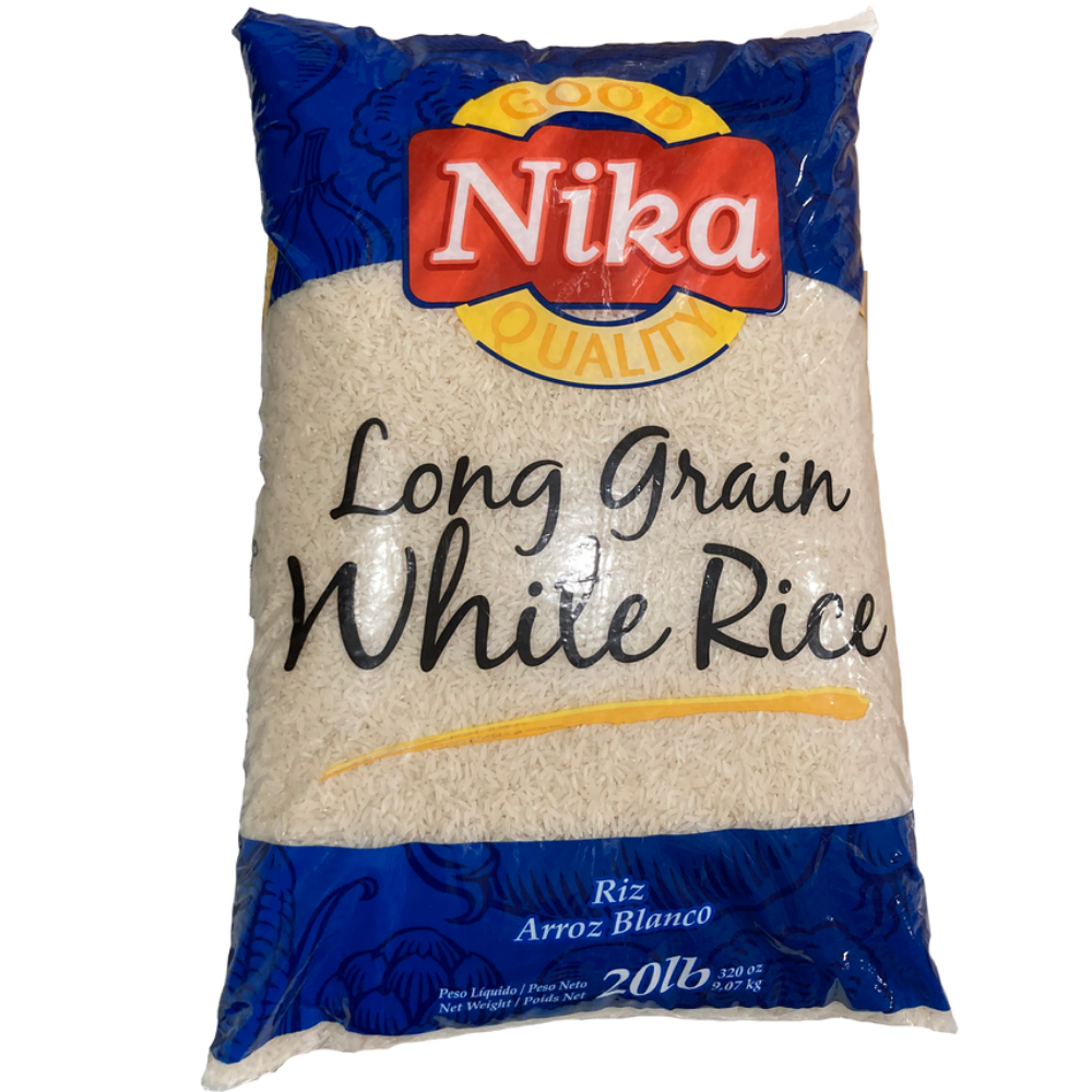 Nika White Rice, 20 lb