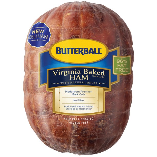 Butterball Virginia Deli Ham, (Case 2 pc)