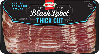 Hormel Bacon Black Label Thick Cut, 12 x 1 lb