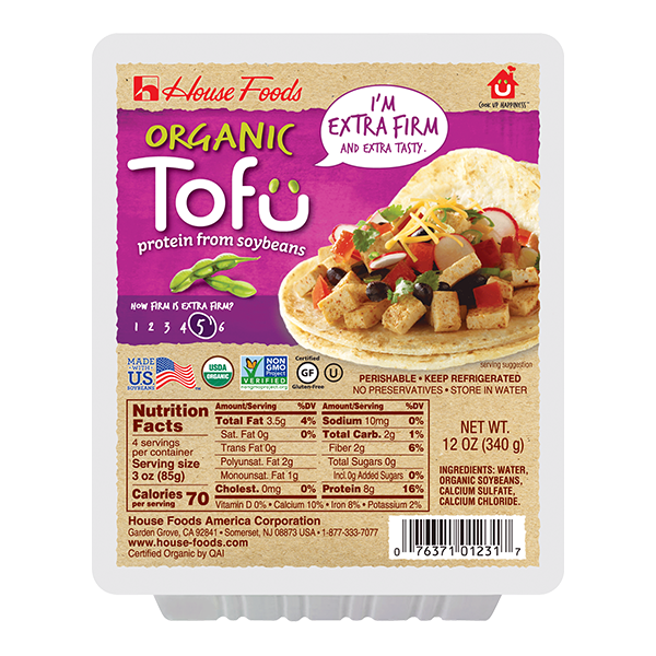 Tofu Extra Firm Organic 12 x 12 oz
